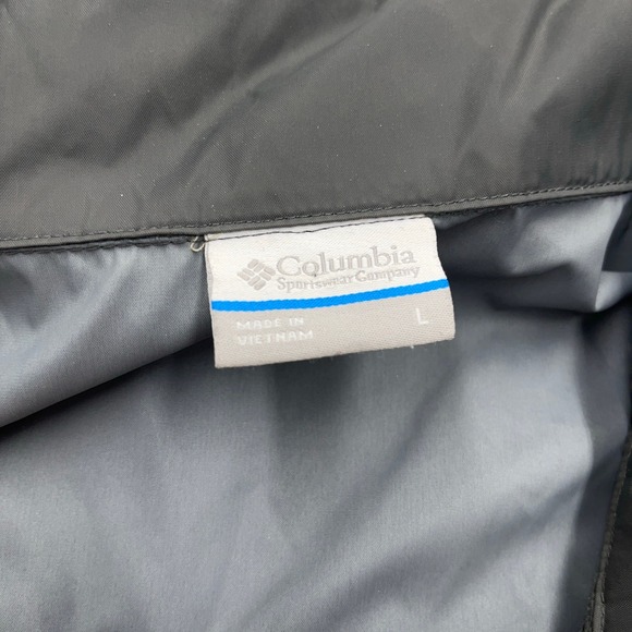 Columbia Men's Lightweight Jacket Tan Black Full Zip Size L Outdoor - Picture 4 of 11